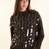 MAGLIONCINO CON MAXI PAILLETTES - Moro, TU
