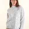 MAGLIONCINO CON MAXI PAILLETTES - Perla, TU