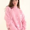 MAGLIONCINO CON MAXI PAILLETTES - Rosa, TU