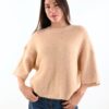 MAGLIONE OVER CON MANICHE A 3/4 - Beige, TU