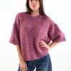 MAGLIONE OVER CON MANICHE A 3/4 - Bordeaux, TU