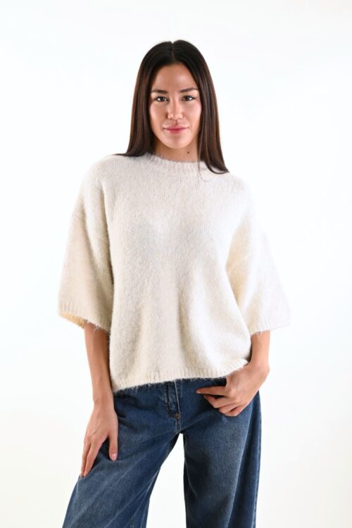 MAGLIONE OVER CON MANICHE A 3/4