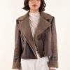 SHEARLING CORTO IN ECOPELLE - Moro, M