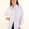 CAMICIA RIPRESA SUL DIETRO - Bianco, S