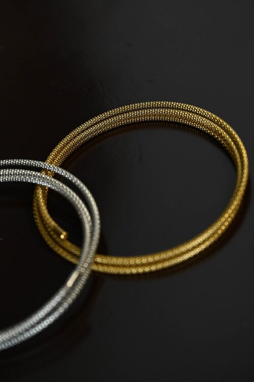 Alternative view of COLLANA RIGIDA IN ACCIAIO INOX