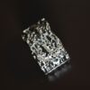 BRACCIALE RIGIDO EFFETTO MARTELLATO - Argento, TU
