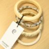 SET DI BRACCIALI RIGIDI FANTASIA ANIMALIER - Beige, TU
