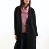 CAPPOTTO IN LANA BOUCLÉ - Nero, L