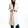 CAPPOTTO DOPPIOPETTO IN LANA - Panna, XL