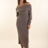 ABITO IN MAGLIA CON SCOLLO ALLA BARDOT - Tortora, TU