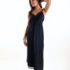 ABITO SATINATO CON PIZZO - Blu, TU