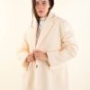 BLAZER OVERSIZE IN LANA COTTA - Panna, TU