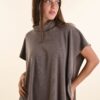 PONCHO IN MAGLIA A COLLO ALTO - Tortora, TU