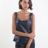TOP IN ECOPELLE - Nero, S