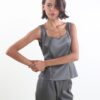 TOP IN ECOPELLE - Verde, M