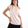 BLUSA SATIN CON SPALLA SCESA - Lana, TU