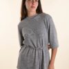 MAGLIA CON CINTURINO - Grigio, TU
