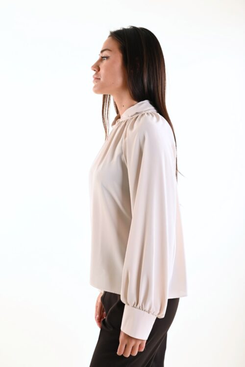 Alternative view of BLUSA ELEGANTE CON DETTAGLIO ANNODATO