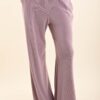 PANTALONI IN MAGLIA CON TASCHE E PASSANTI - Cipria, TU