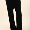 PANTALONI IN MAGLIA CON TASCHE E PASSANTI - Nero, TU