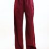 PANTALONI A PALAZZO SATIN - Bordeaux, S