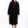 CAPPOTTO EFFETTO PELLICCIA CON TASCHE FRONTALI - Nero, TU