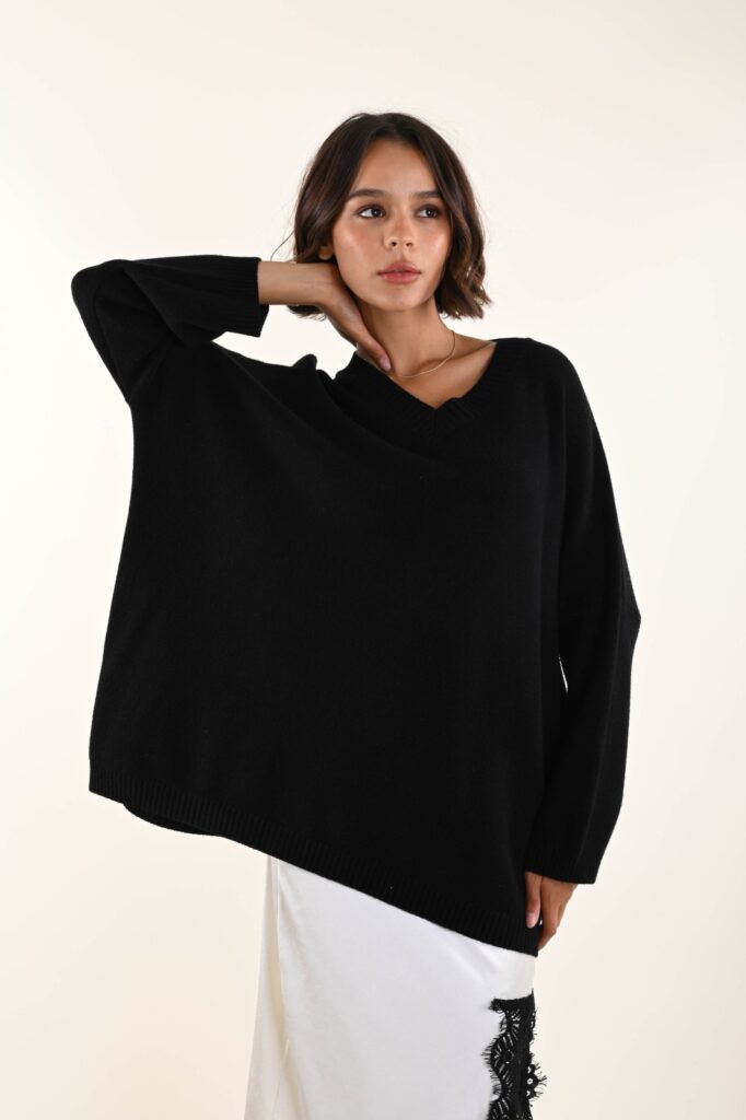 MAGLIONE SCOLLO A V 