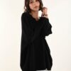 MAGLIONE SCOLLO A V - Nero, TU