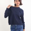 MAGLIONCINO GIROCOLLO - Blu, TU