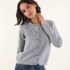 CARDIGAN CON RICAMO FLOREALE - Perla, TU