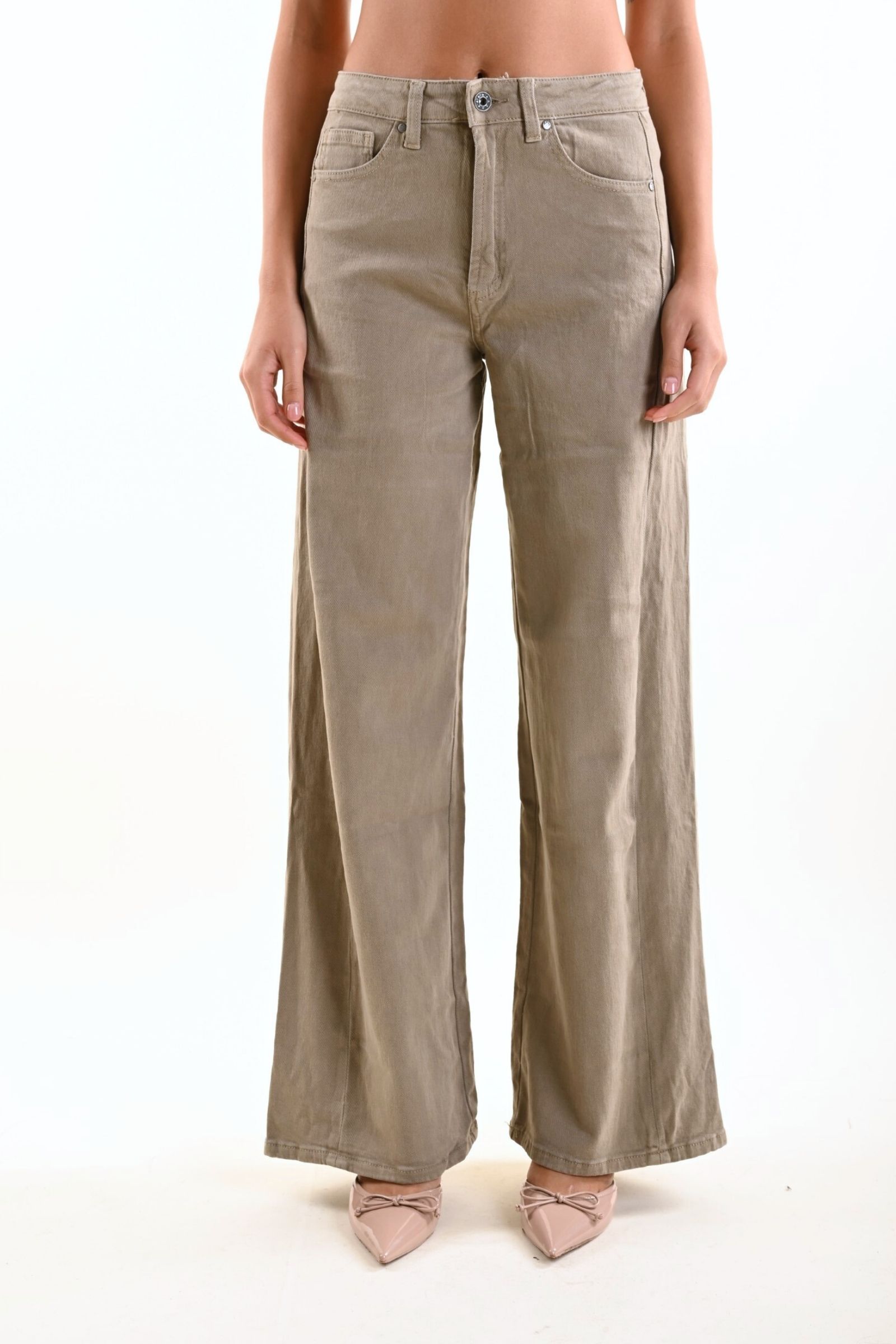 O172297-90_BEIGE JEANS COLORATI - Beige, L