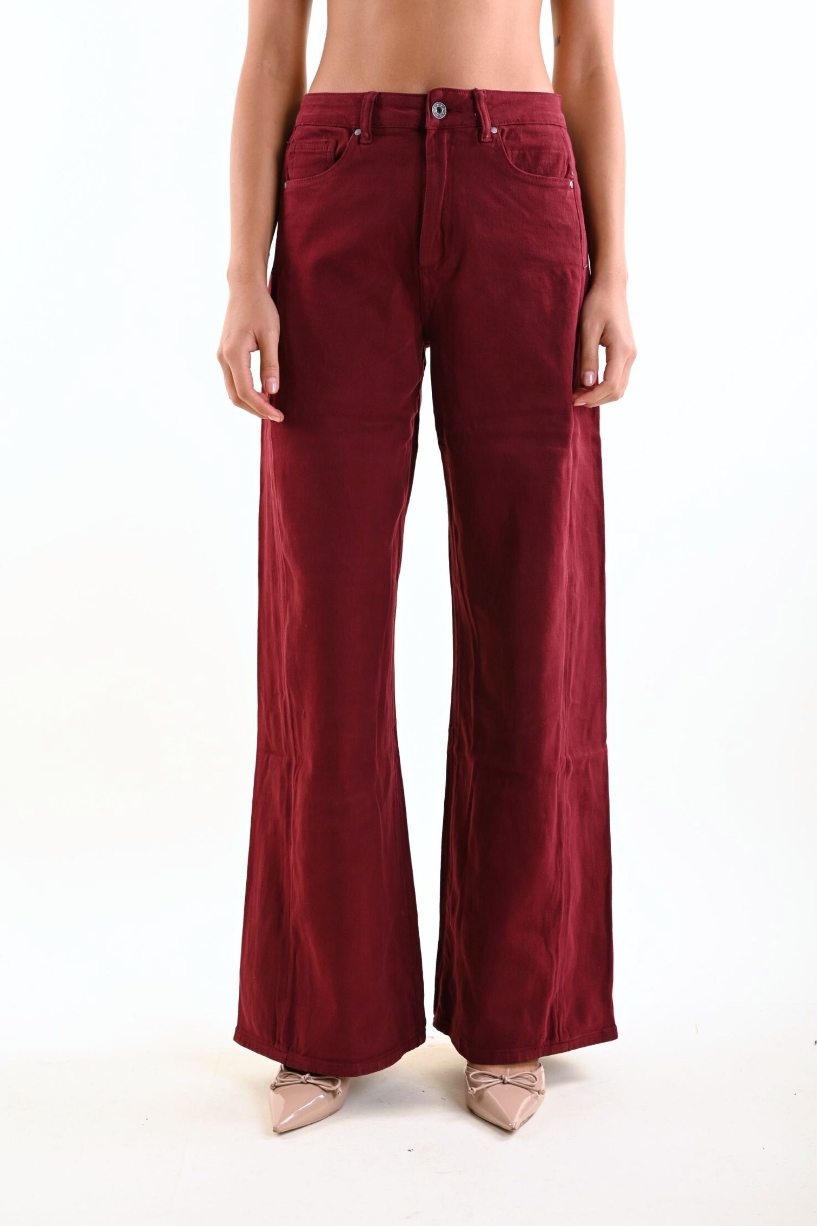 O172297-90_BORDEAUX JEANS COLORATI - Bordeaux, XL