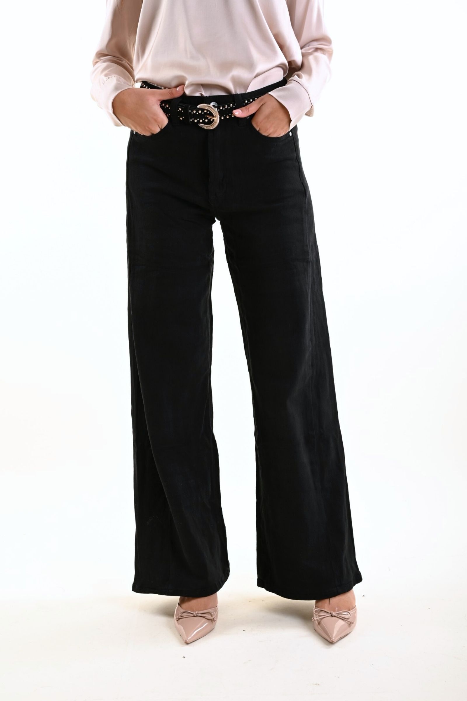 O172297-90_NERO JEANS COLORATI - Schwarz, M