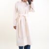CAPPOTTO CON COLLETTO E CINTURA IN MISTO LANA - Lana, L