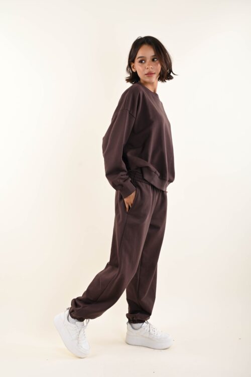 Alternative view of PANTALONI DI FELPA CON POLSINO SUL FONDO