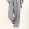 PANTALONI DI FELPA CON POLSINO SUL FONDO - Grigio, TU