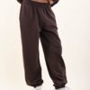 PANTALONI DI FELPA CON POLSINO SUL FONDO - Moro, TU