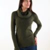 DOLCEVITA CON COLLO AD ANELLO - Verde khaki, TU