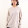 MAGLIONE GIROCOLLO CON MICRO PAILLETTES - Beige, TU
