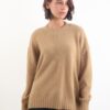 MAGLIONE GIROCOLLO CON MICRO PAILLETTES - Cammello, TU