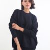 MAGLIONE GIROCOLLO CON MICRO PAILLETTES - Nero, TU