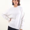MAGLIONE GIROCOLLO CON MICRO PAILLETTES - Panna, TU