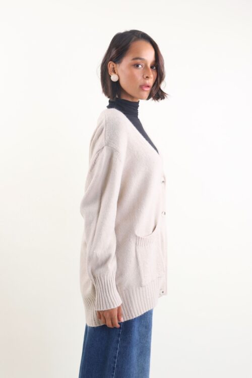 Alternative view of CARDIGAN CON MICRO PAILLETTES