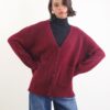 CARDIGAN CON MICRO PAILLETTES - Bordeaux, TU