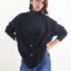 CARDIGAN CON MICRO PAILLETTES - Nero, TU