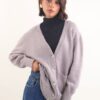 CARDIGAN CON MICRO PAILLETTES - Tortora, TU