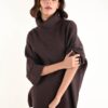MAGLIA A COLLO ALTO CON MANICHE A ¾ E MICRO PAILLETTES - Moro, TU