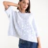 MAGLIONCINO MANICHE A ¾ CON MAXI PAILLETTES - Perla, TU
