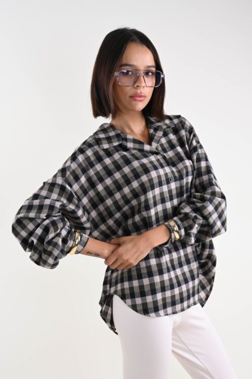 CAMICIA A QUADRI IN FLANELLA