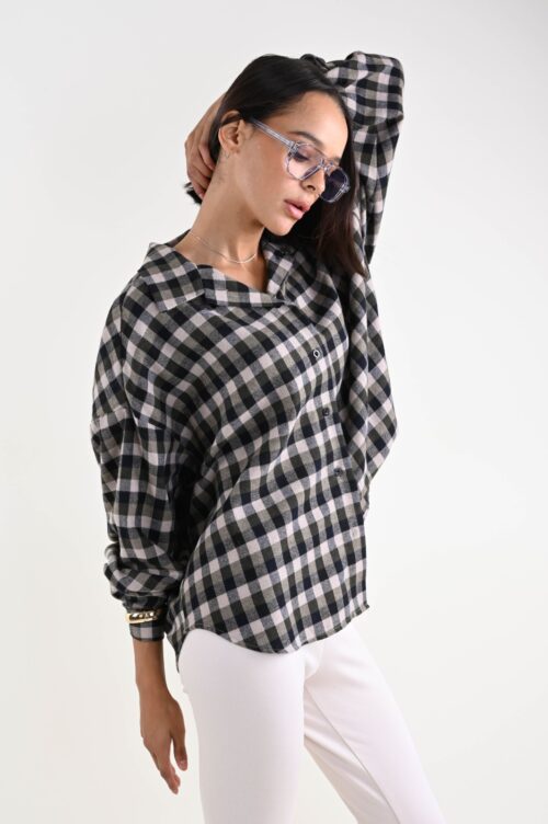 Alternative view of CAMICIA A QUADRI IN FLANELLA